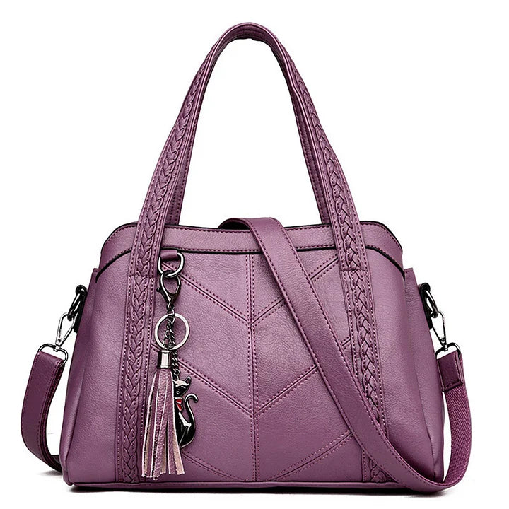 Bolso de cuero con gran capacidad