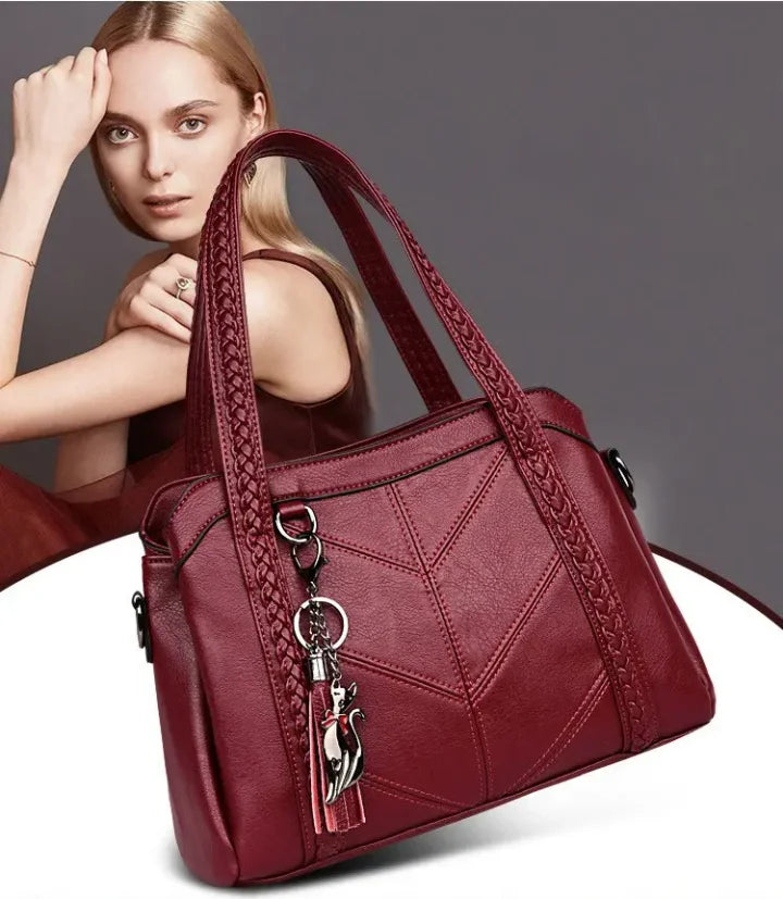 Bolso de cuero con gran capacidad