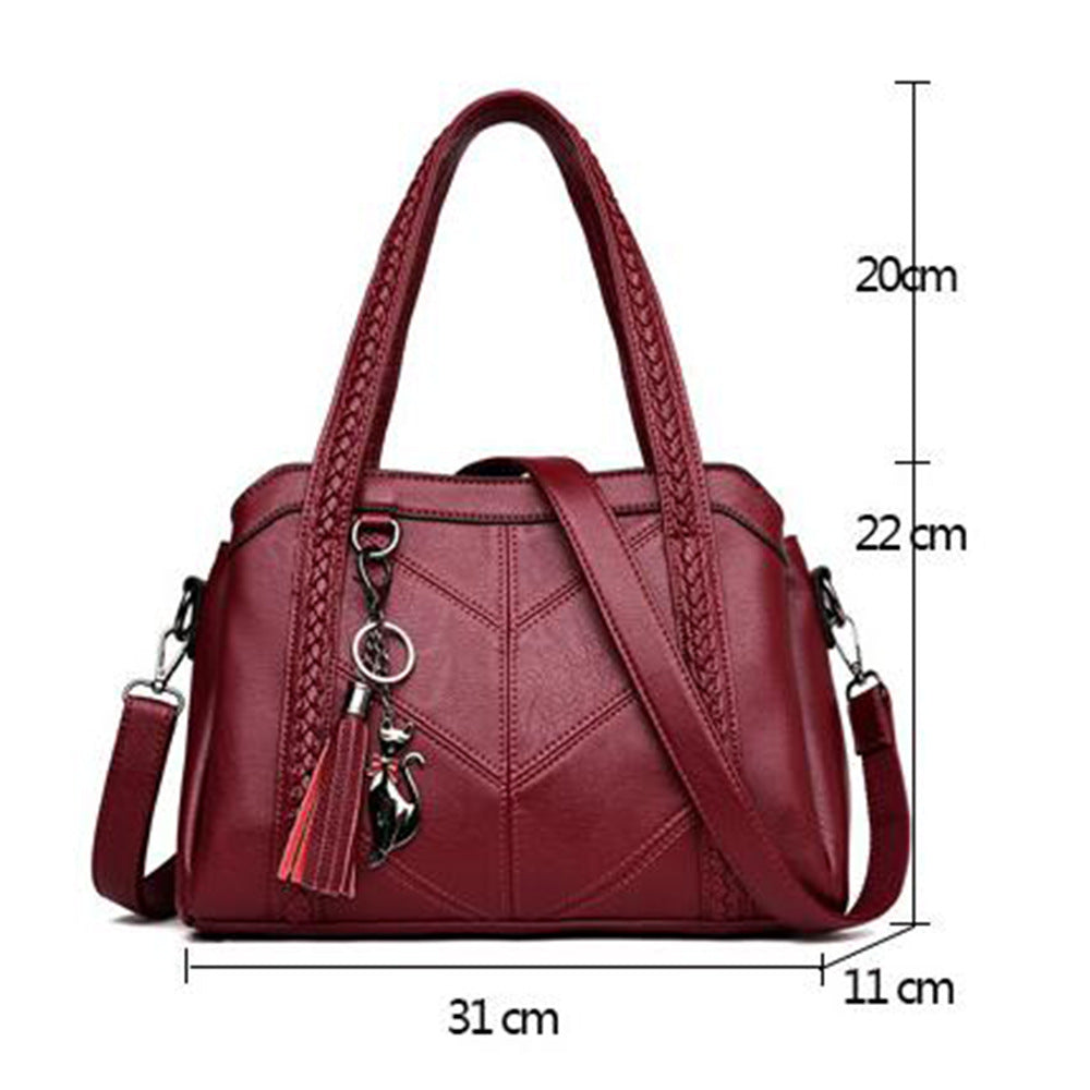 Bolso de cuero con gran capacidad