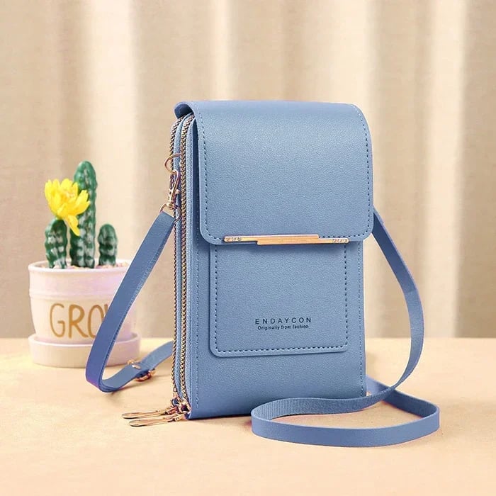Bolso de cuero con protección antirrobo