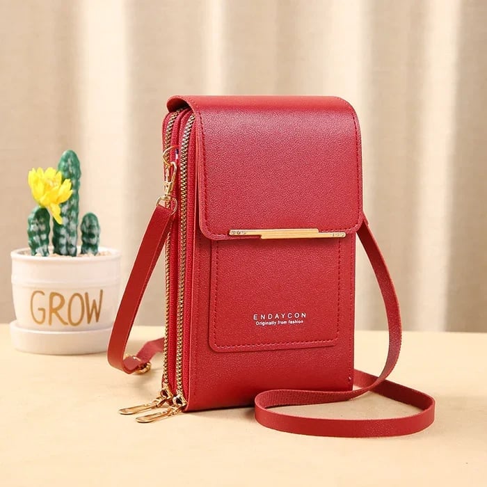 Bolso de cuero con protección antirrobo