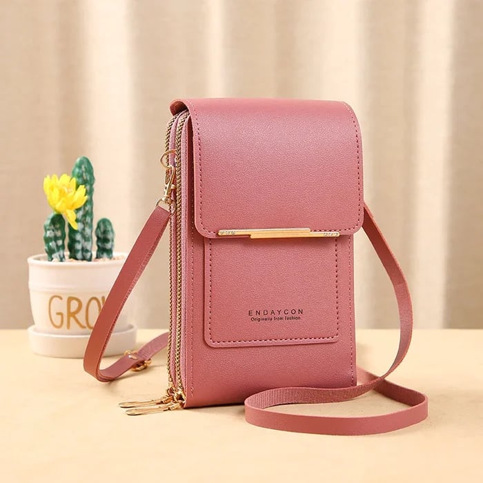 Bolso de cuero con protección antirrobo