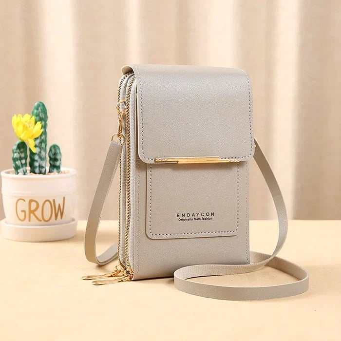 Bolso de cuero con protección antirrobo