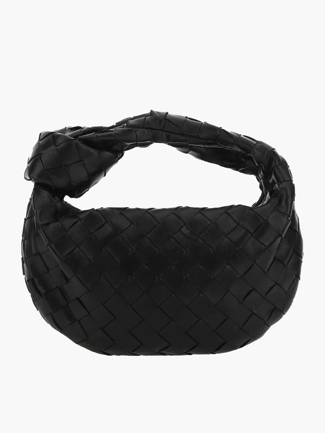 Bolso de hombro ligero de piel vegana trenzada