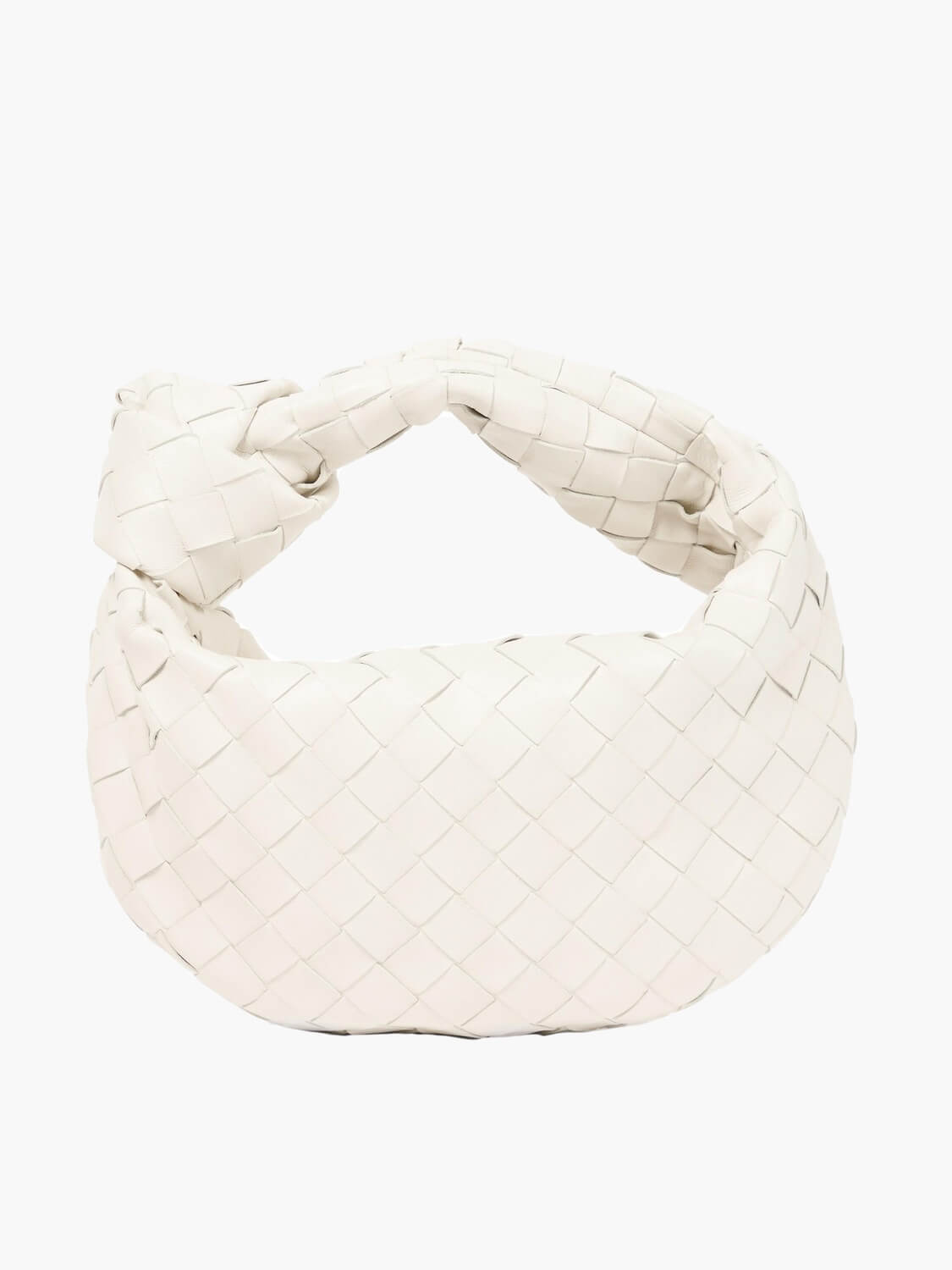 Bolso de hombro ligero de piel vegana trenzada