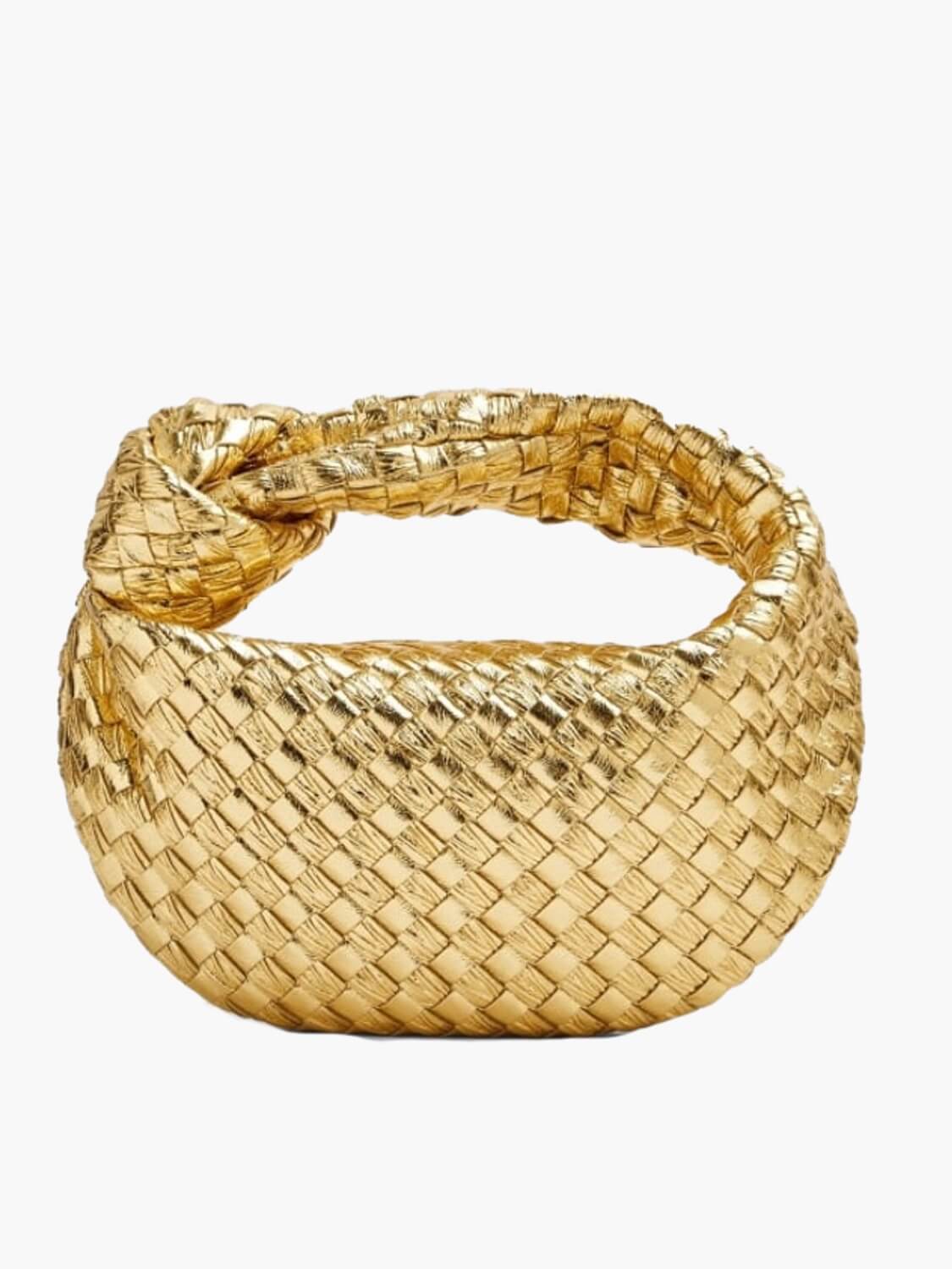 Bolso de hombro ligero de piel vegana trenzada