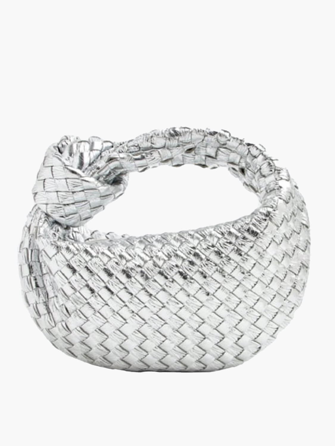 Bolso de hombro ligero de piel vegana trenzada