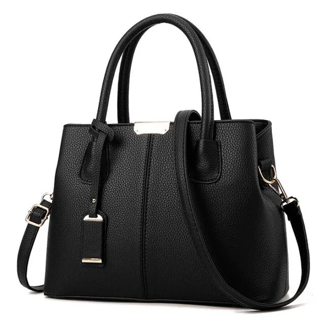 Bolso de mano y hombro moderno de piel para mujer