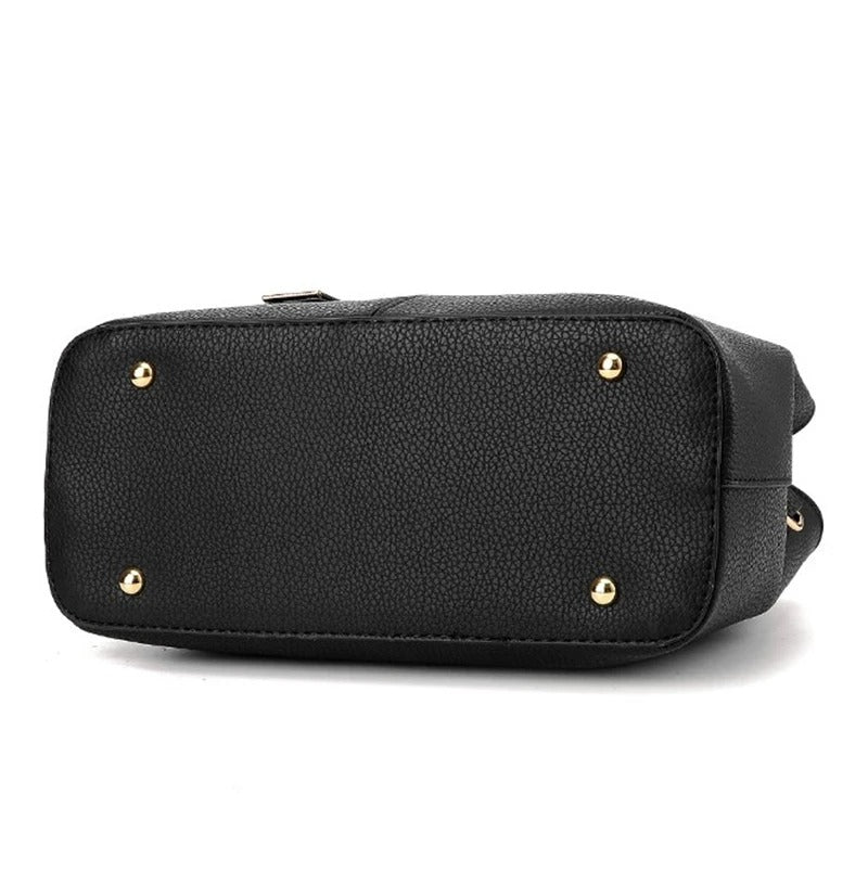Bolso de mano y hombro moderno de piel para mujer