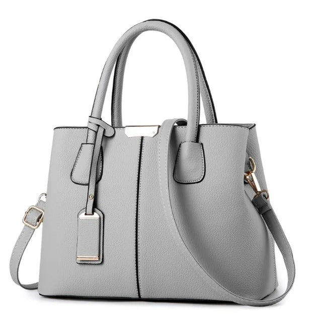 Bolso de mano y hombro moderno de piel para mujer