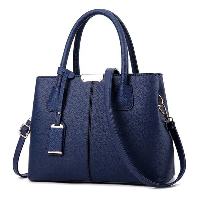 Bolso de mano y hombro moderno de piel para mujer