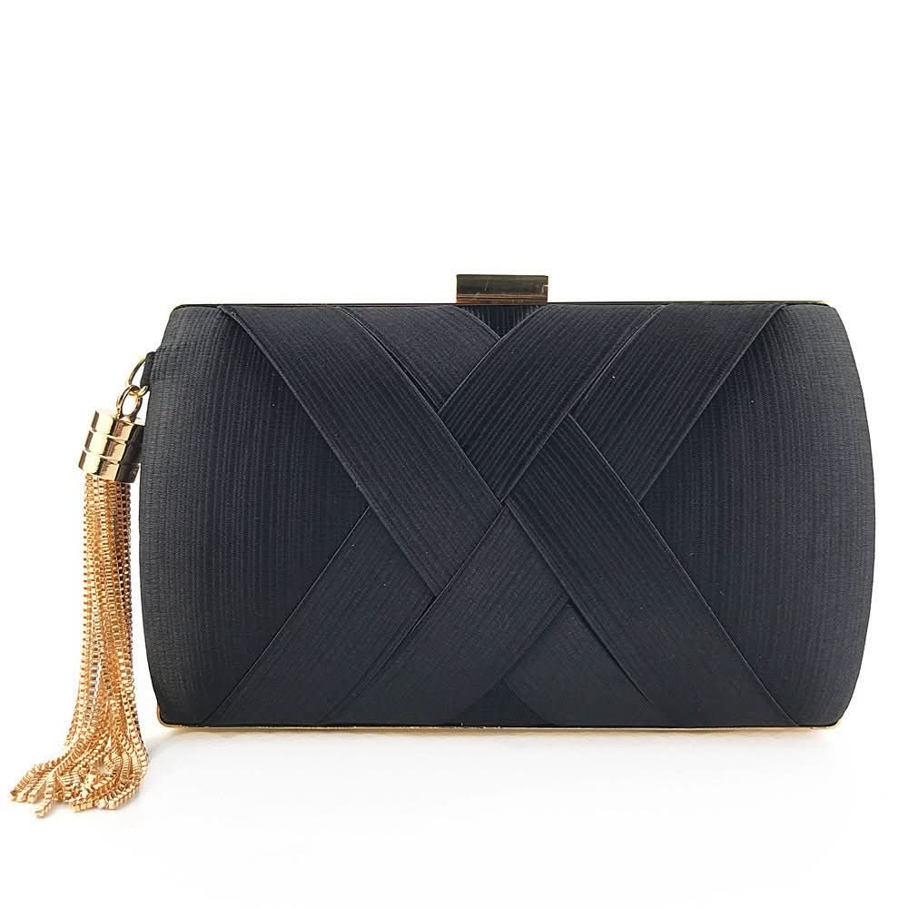 Bolso de noche para mujer con borlas y diseño moderno