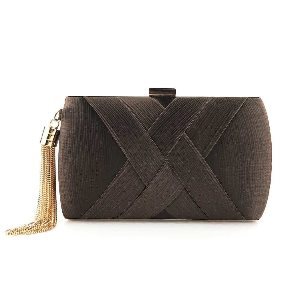 Bolso de noche para mujer con borlas y diseño moderno
