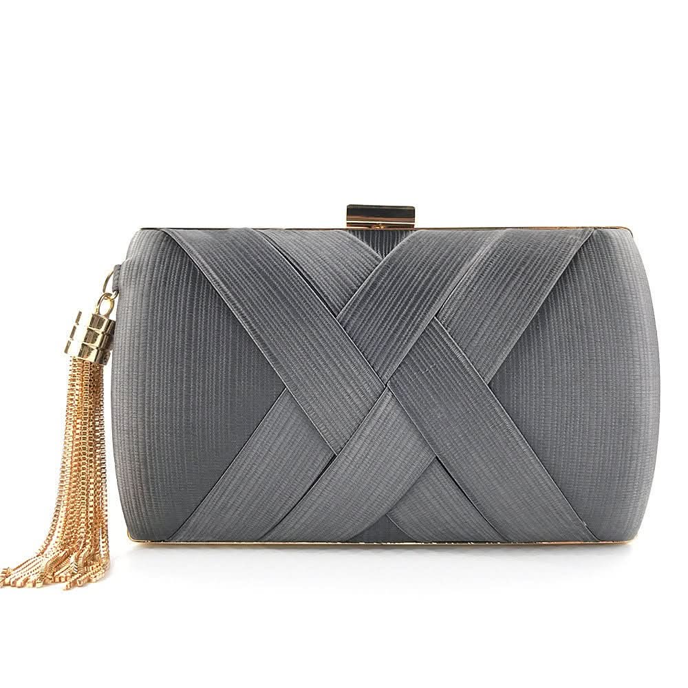 Bolso de noche para mujer con borlas y diseño moderno