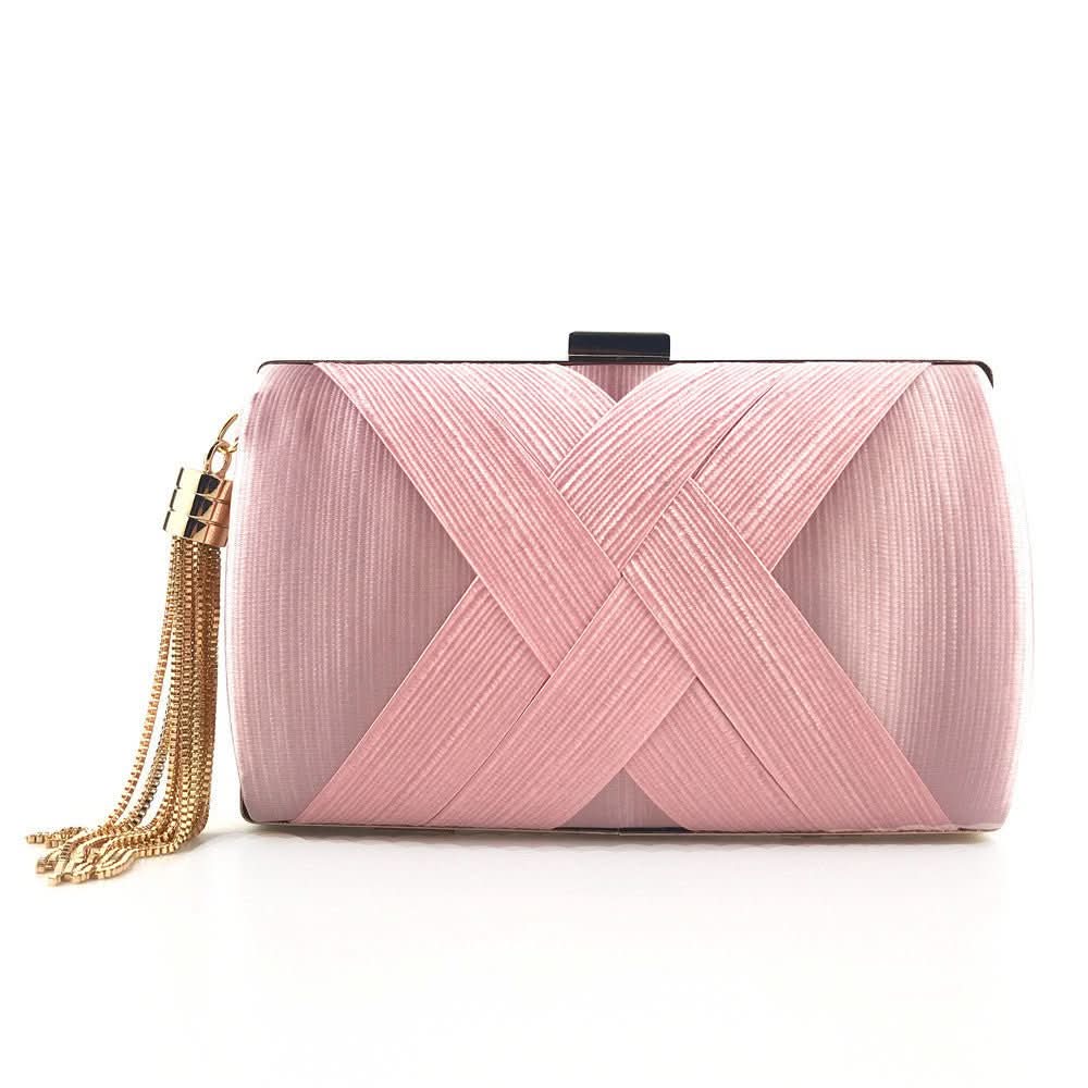 Bolso de noche para mujer con borlas y diseño moderno