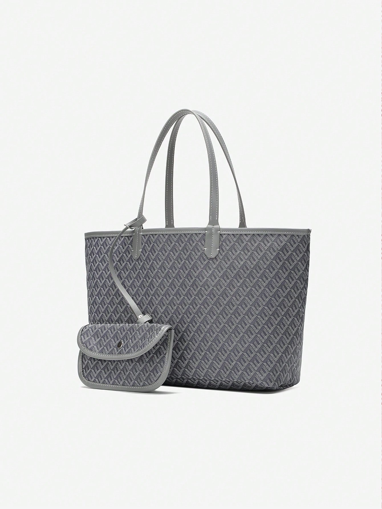 Bolso shopper espacioso con estampado gráfico