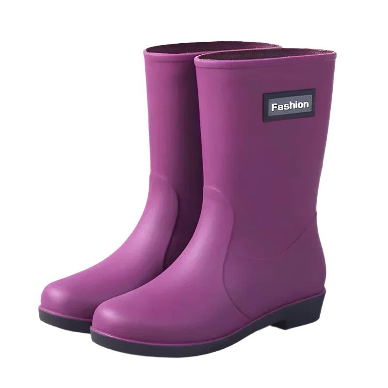 Botas de agua de caña media para mujer