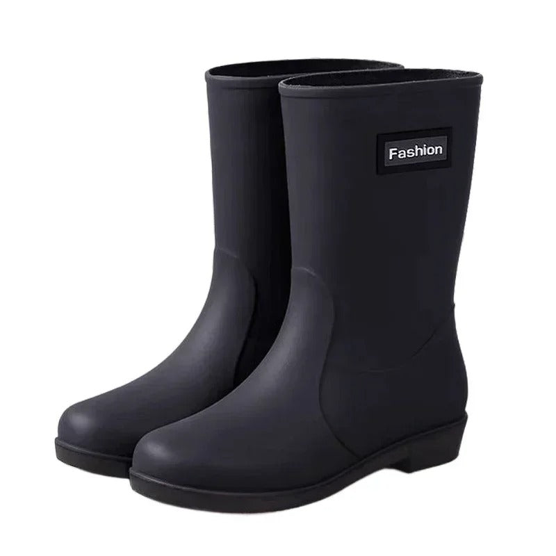 Botas de agua de caña media para mujer
