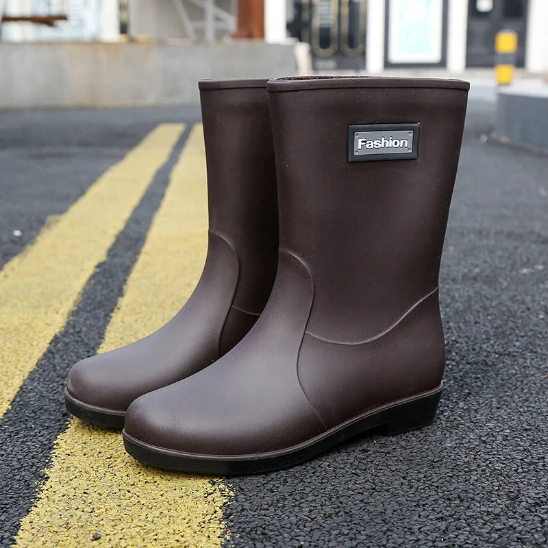 Botas de agua de caña media para mujer