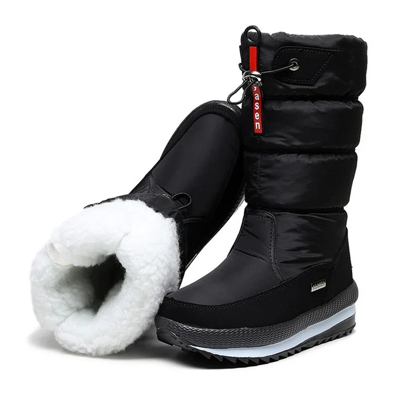 Botas de nieve de caña media con aislamiento térmico