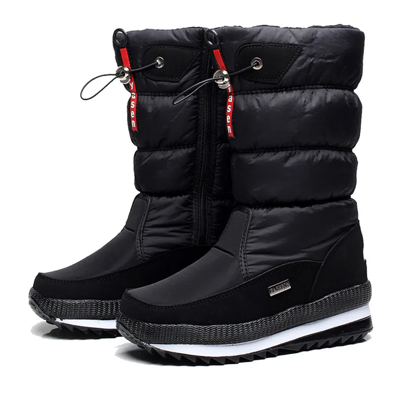 Botas de nieve de caña media con aislamiento térmico