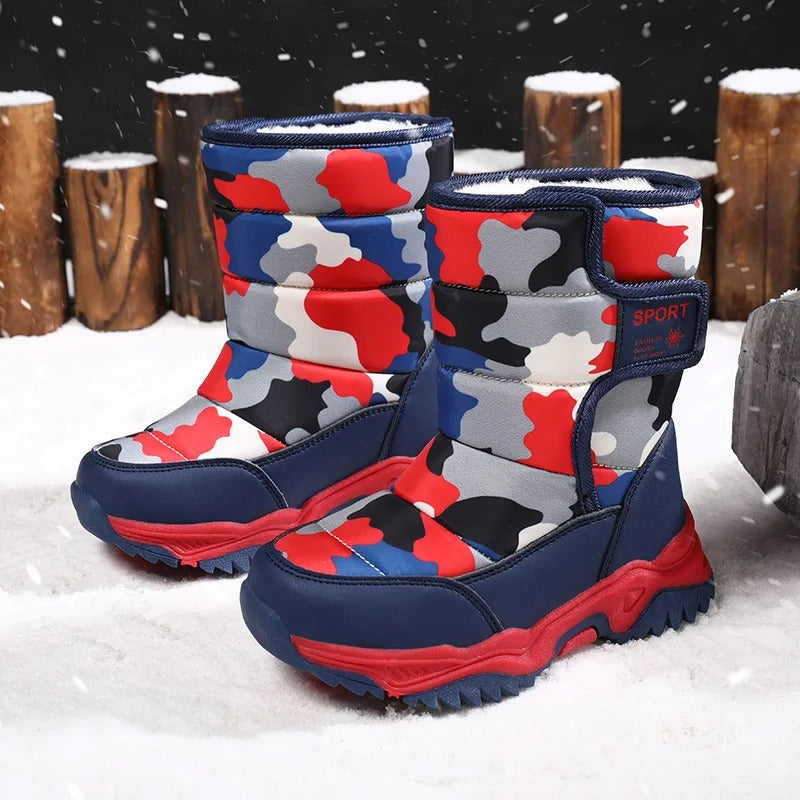 Botas de nieve impermeables para niños