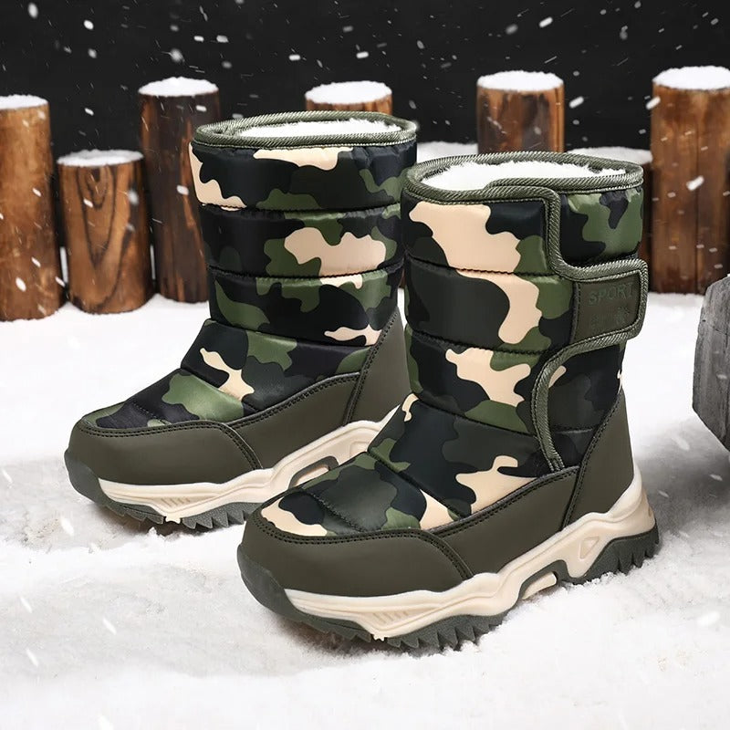 Botas de nieve impermeables para niños