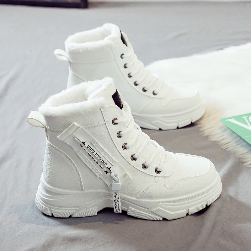 Botas de nieve térmicas con cremallera para mujer