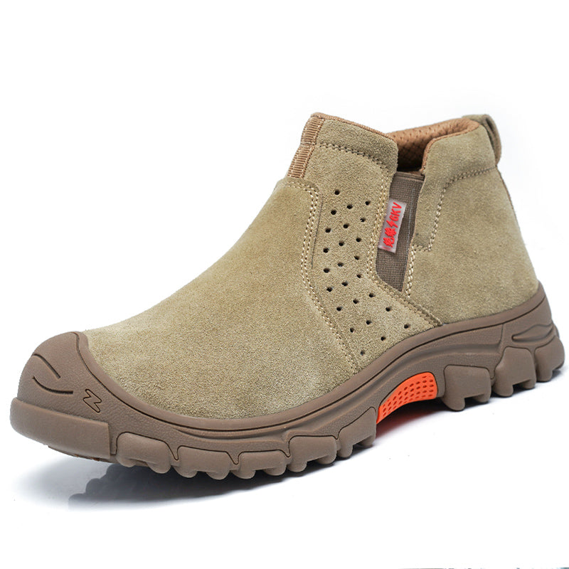 Botas de seguridad ligeras impermeables caqui para trabajo y comodidad