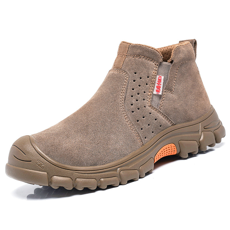 Botas de seguridad ligeras impermeables caqui para trabajo y comodidad