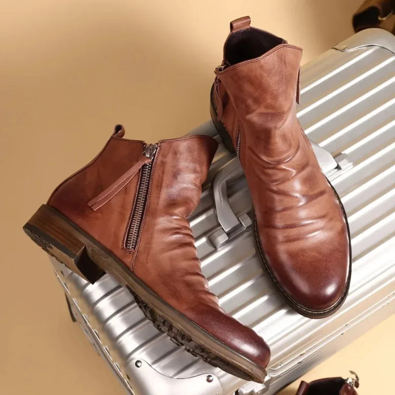 Botines Chelsea de cuero