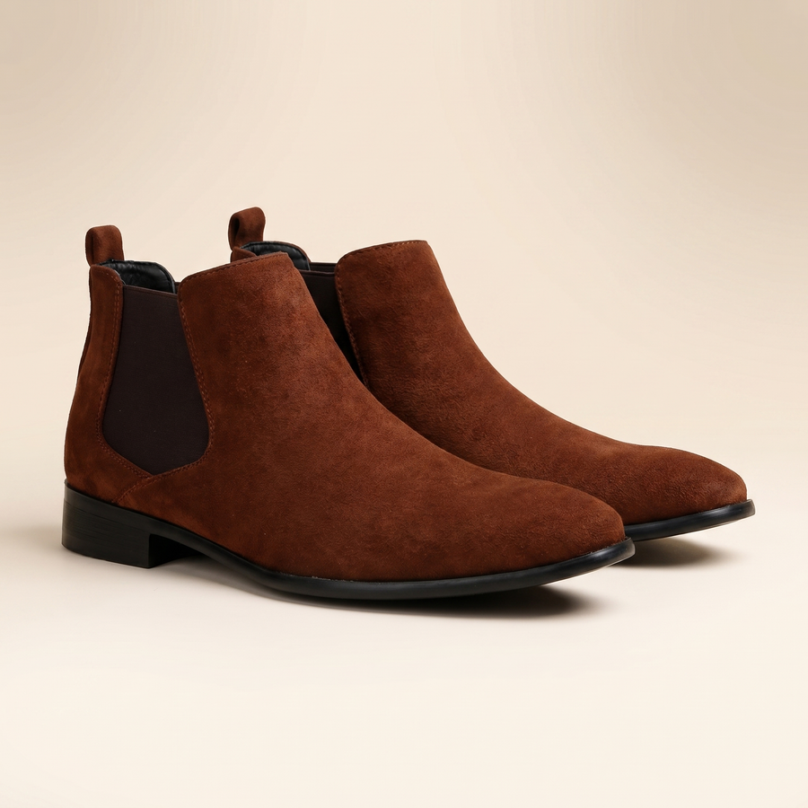 Botines Chelsea de piel para hombre | Sin cordones | Cómodos botines para el día a día