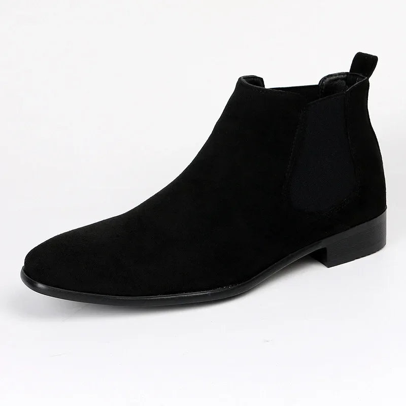 Botines Chelsea slip-on para hombre hasta el tobillo