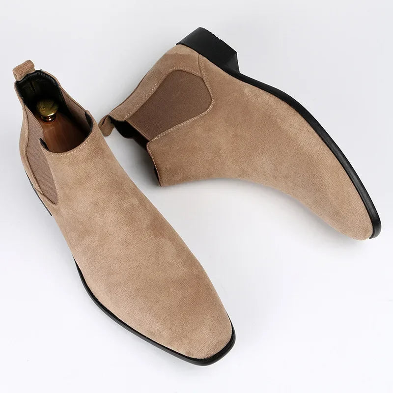 Botines Chelsea slip-on para hombre hasta el tobillo