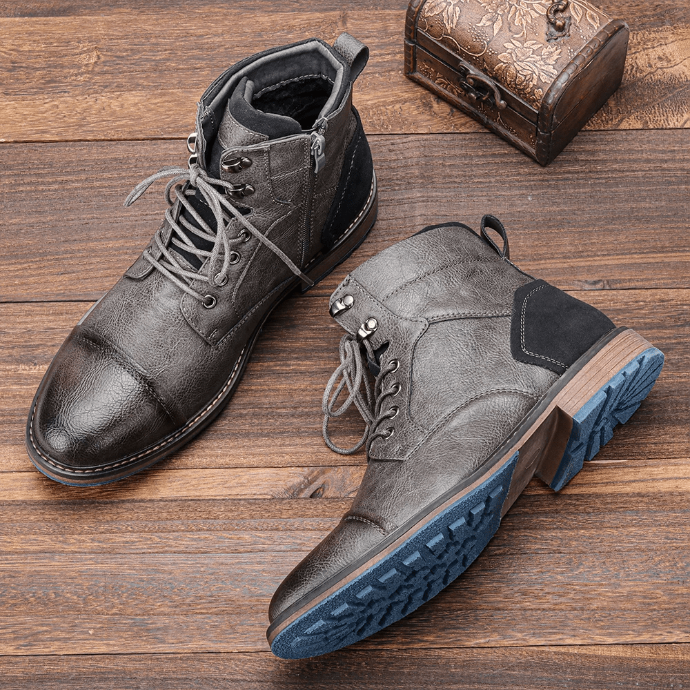 Botines con cremallera lateral y suela antideslizante