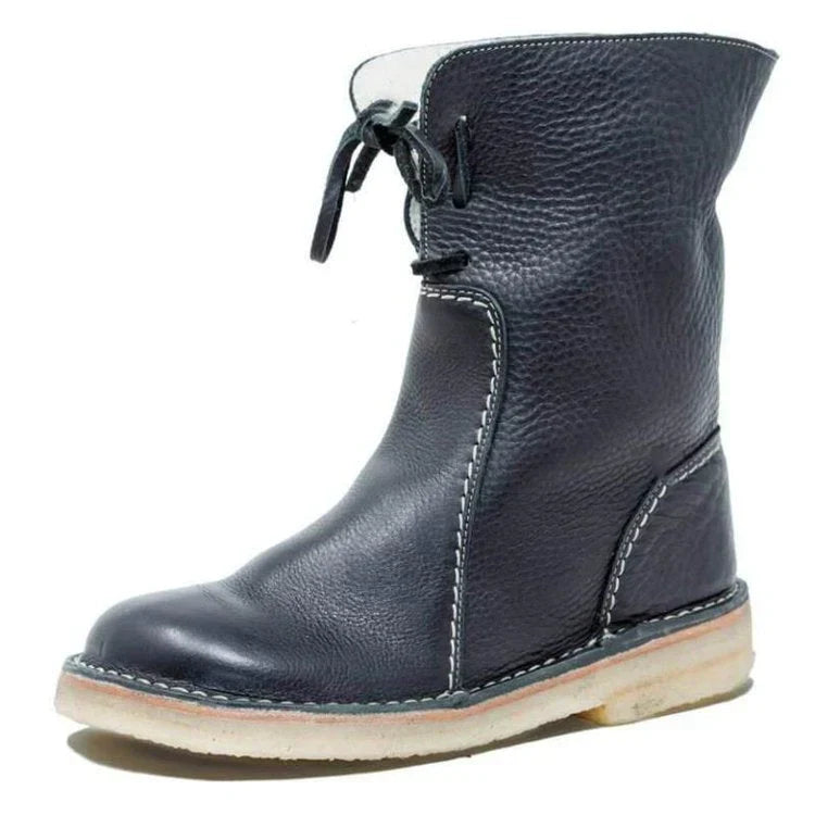 Botines impermeables de invierno para mujer con forro de lana