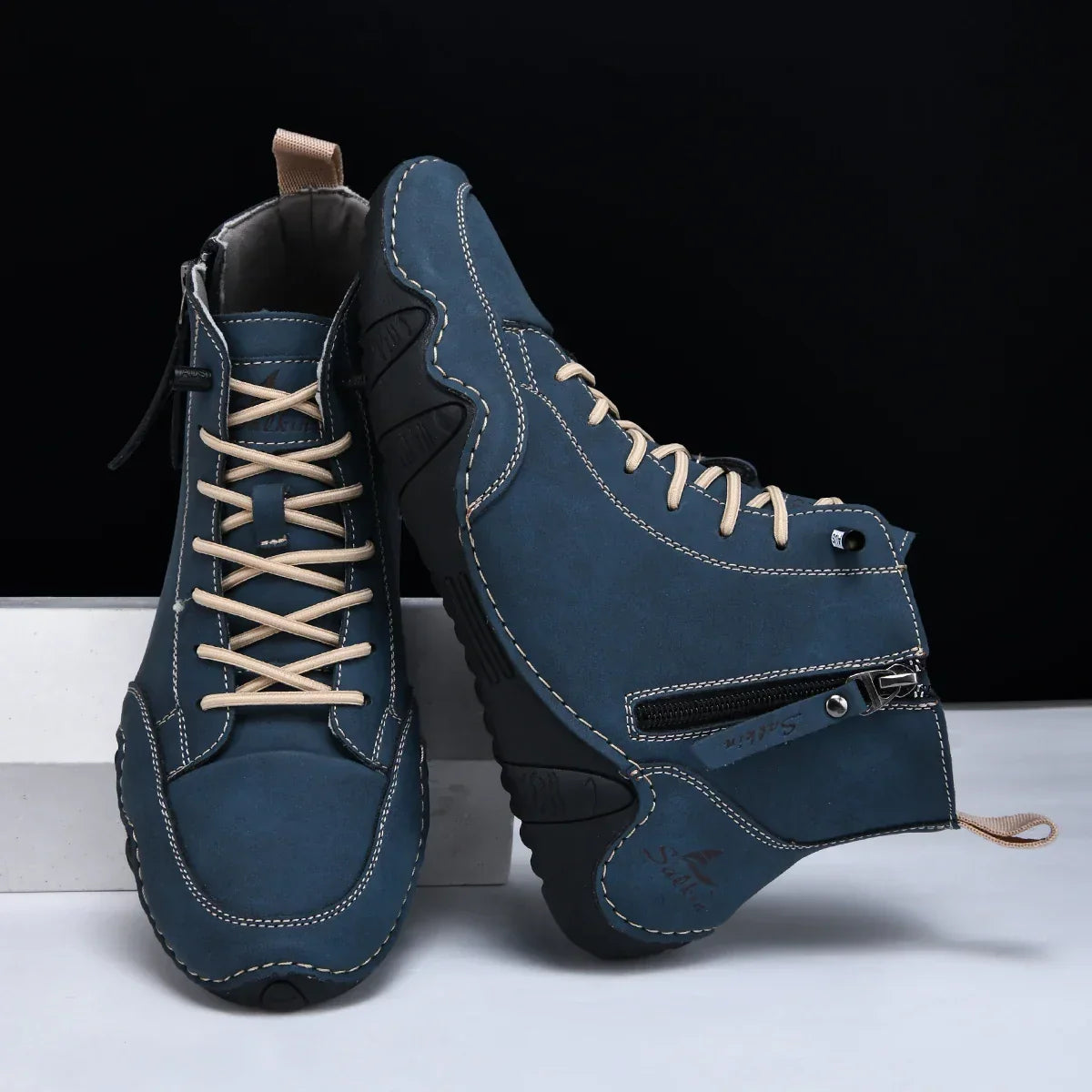 Botines ortopédicos acolchados con cremallera