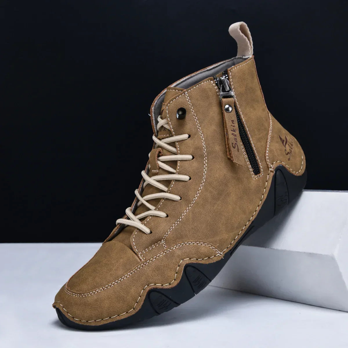 Botines ortopédicos acolchados con cremallera