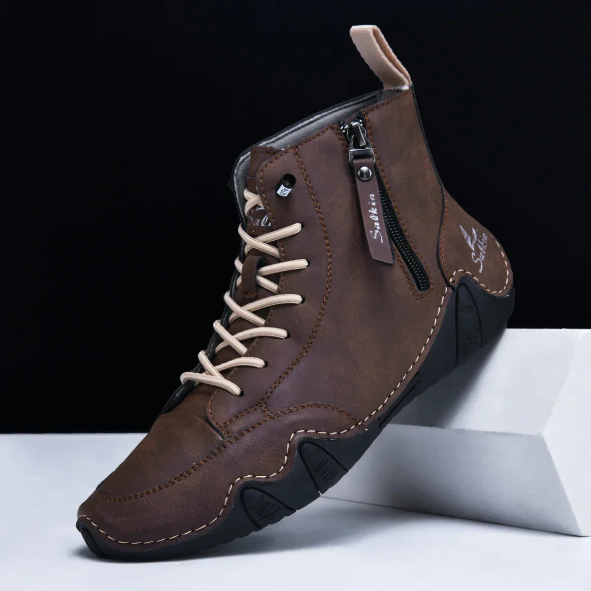 Botines ortopédicos acolchados con cremallera