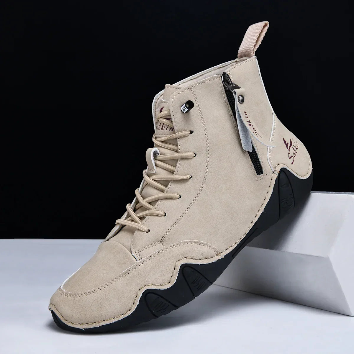 Botines ortopédicos acolchados con cremallera
