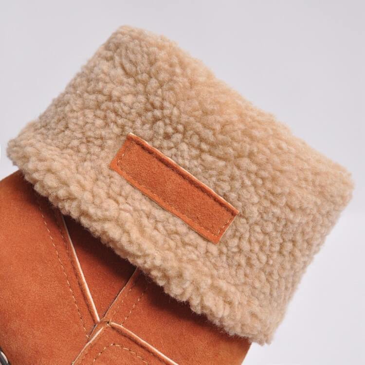 Botines para nieve de invierno cálidos con pelo