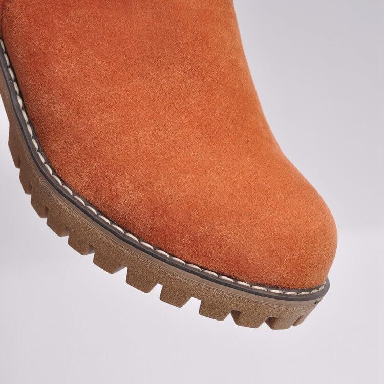 Botines para nieve de invierno cálidos con pelo