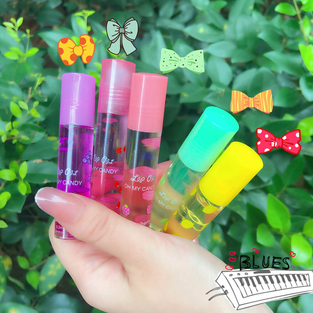 Brillo de labios brillante con efecto espejo acuoso (6 piezas)