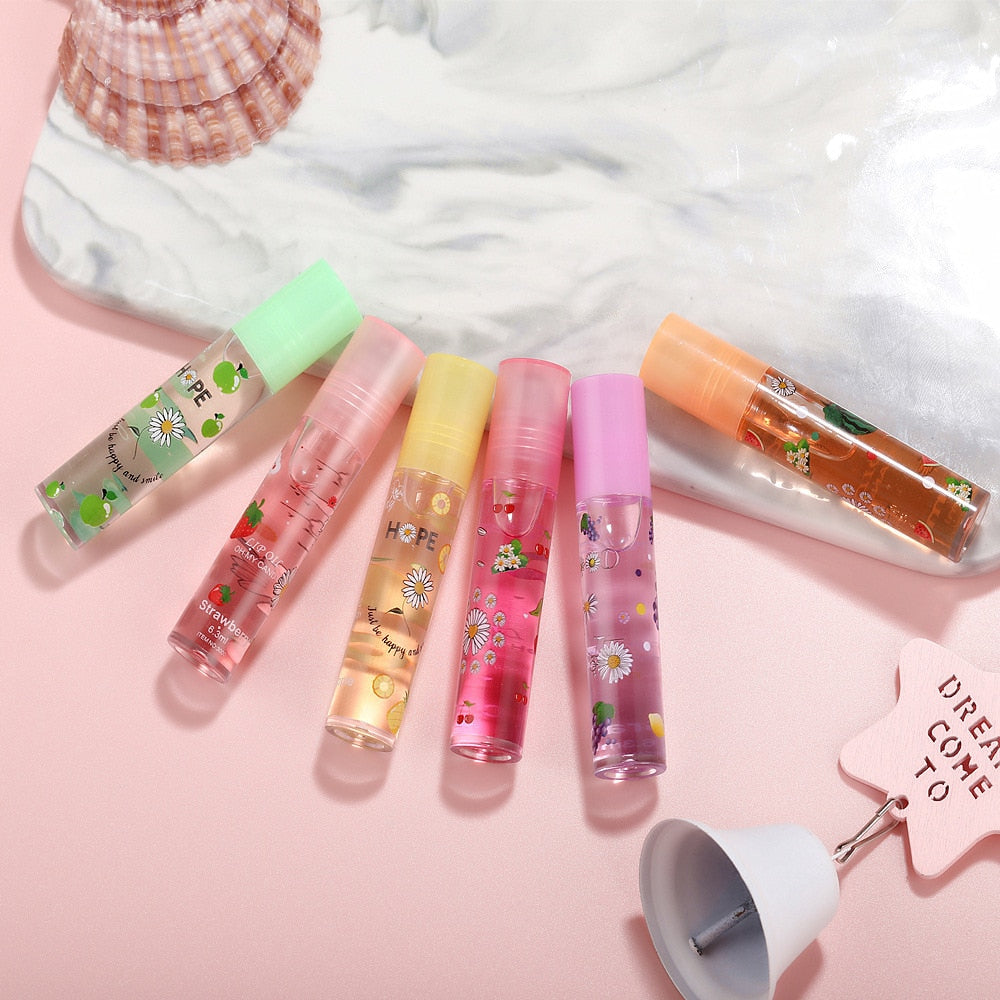 Brillo de labios brillante con efecto espejo acuoso (6 piezas)