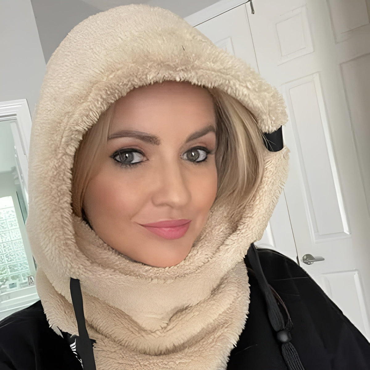 Bufanda tubular versátil de forro polar para invierno