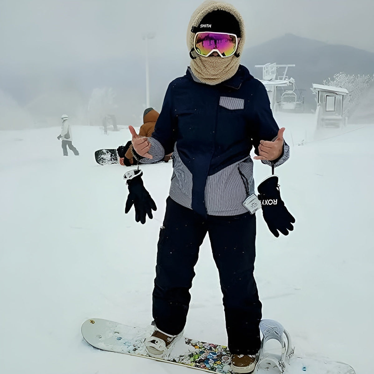 Bufanda tubular versátil de forro polar para invierno