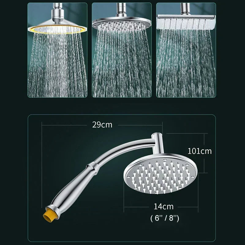 Cabezal de ducha de lluvia con ahorro de agua para una experiencia de spa en casa