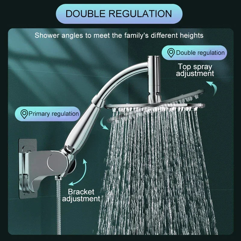Cabezal de ducha de lluvia con ahorro de agua para una experiencia de spa en casa