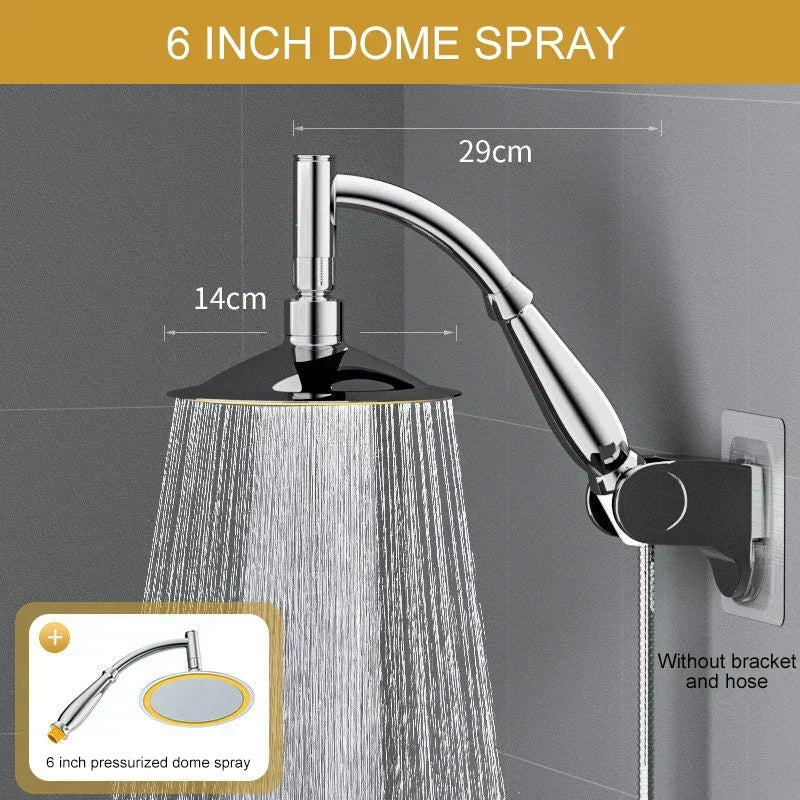 Cabezal de ducha de lluvia con ahorro de agua para una experiencia de spa en casa