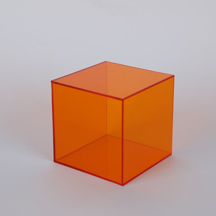 Caja de almacenamiento y exhibición de acrílico de colores